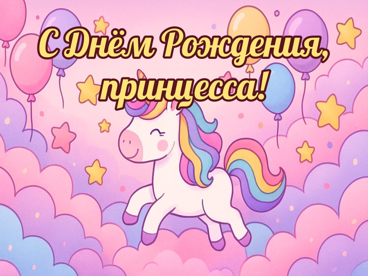 Открытка «ДР девочке»
