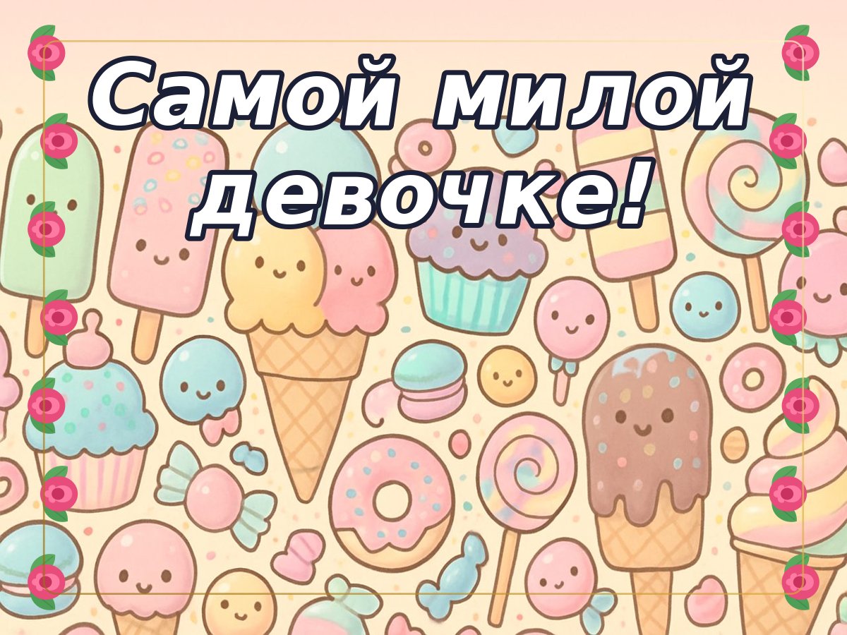 Открытка «ДР девочке»