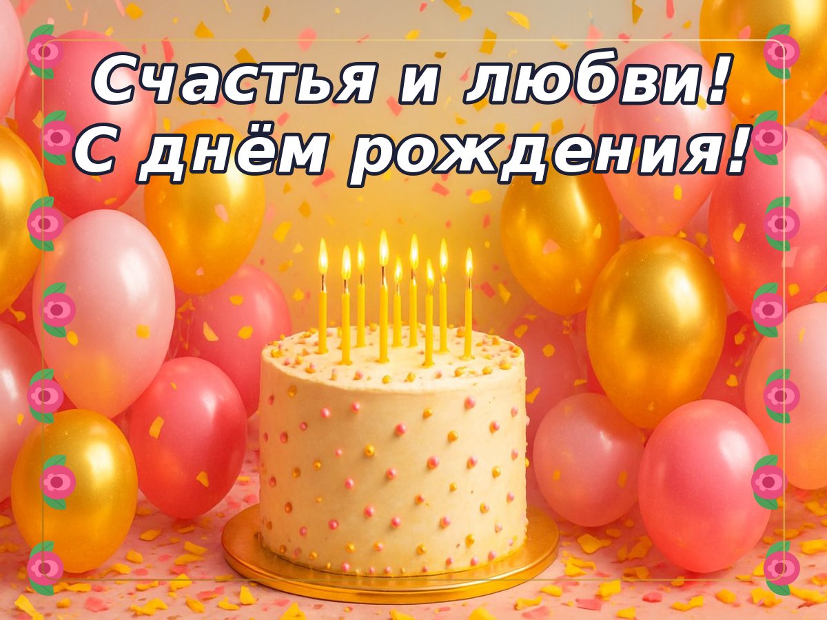 Открытка «ДР женщине»