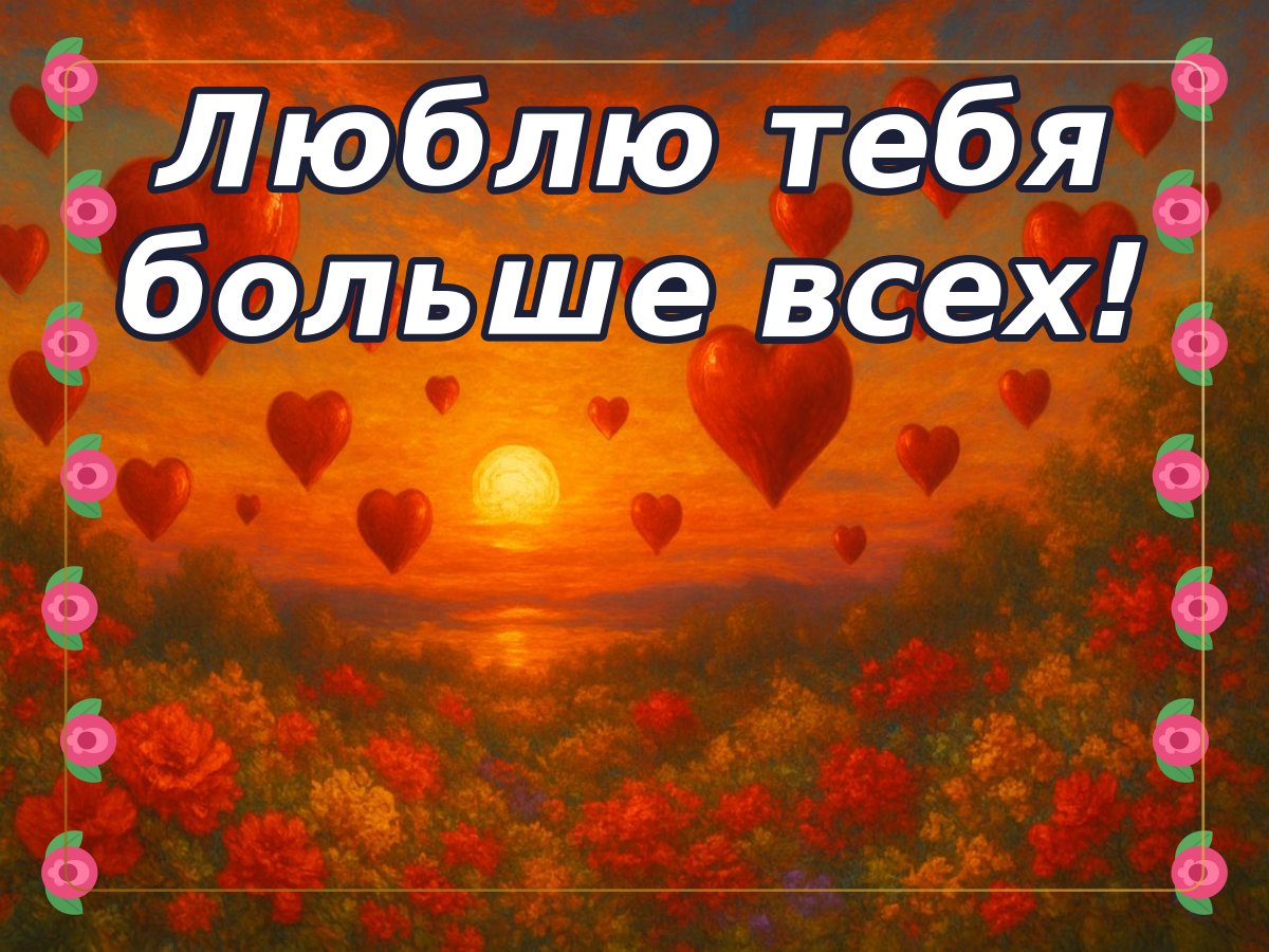 Открытка «О любви»