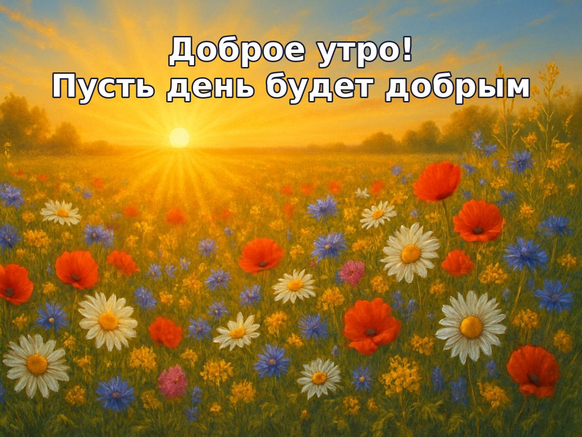 Открытка «С добрым утром»